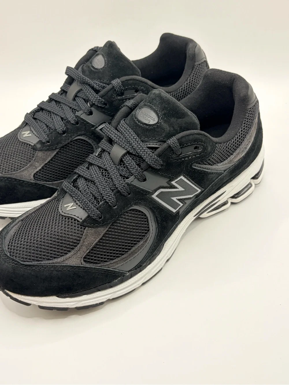 New Balance 2002R Black & White Athletic Sneakers
